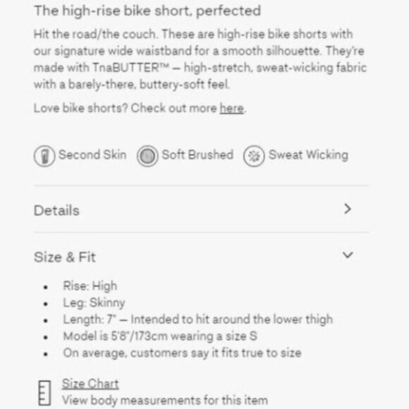 🇨🇦 Aritzia TNA Atmosphere 7" Bike Shorts - Picture 10 of 11